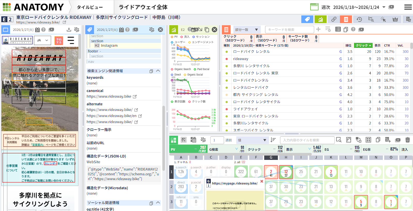 webサイト分析ツール「アナトミー」