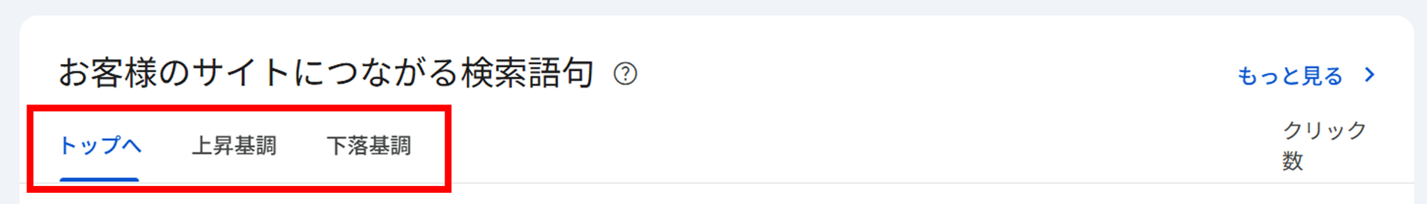 クエリグループを確認する手順