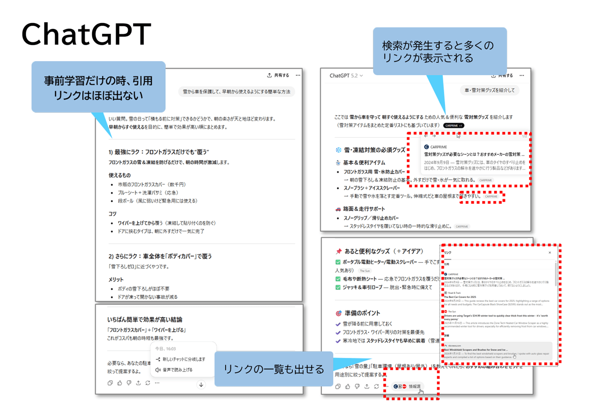 ChattGPTの引用リンクの表示形式
